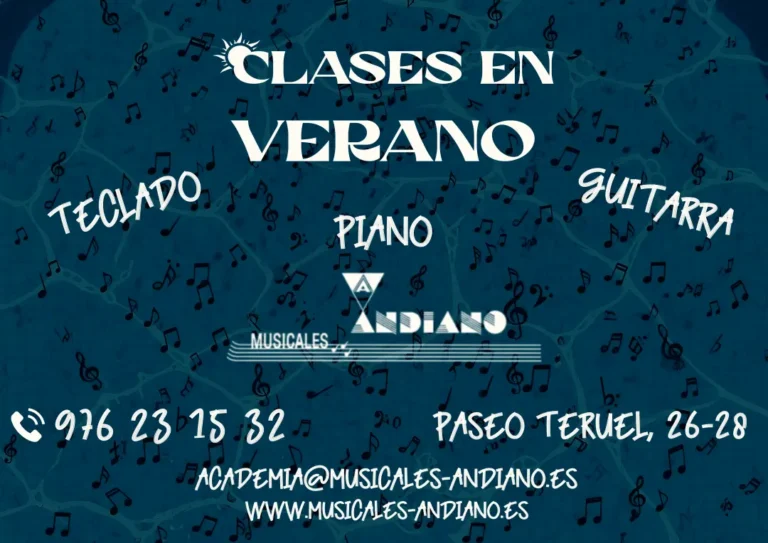 Clases en verano: teclado, piano, guitarra
